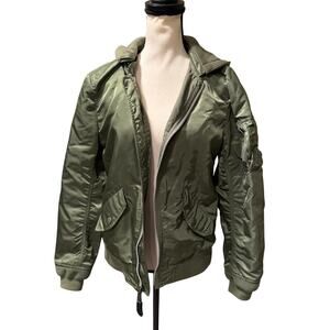 Alpha Industries Green Bomber Jacket